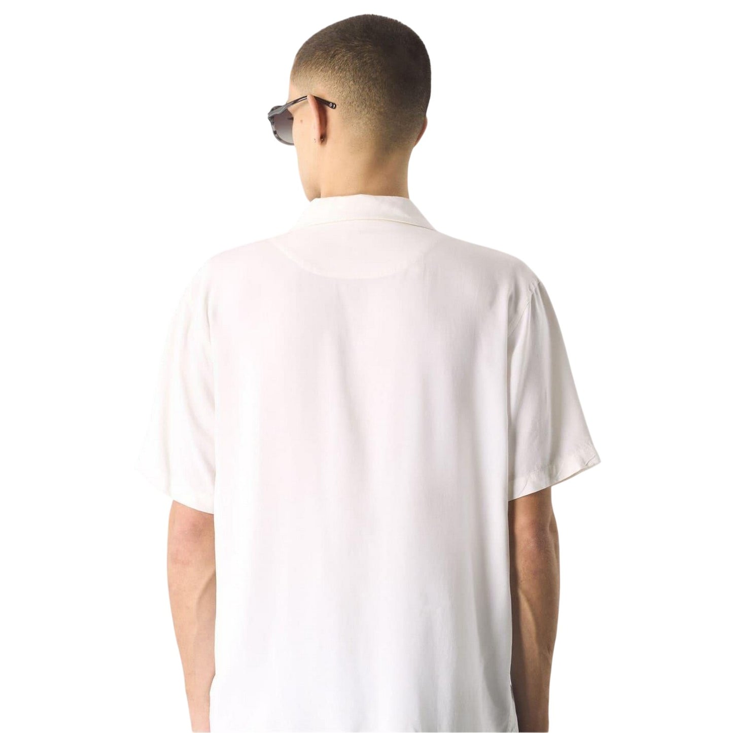 White - Back - Pretty Green Mens Regular Short-Sleeved Shirt