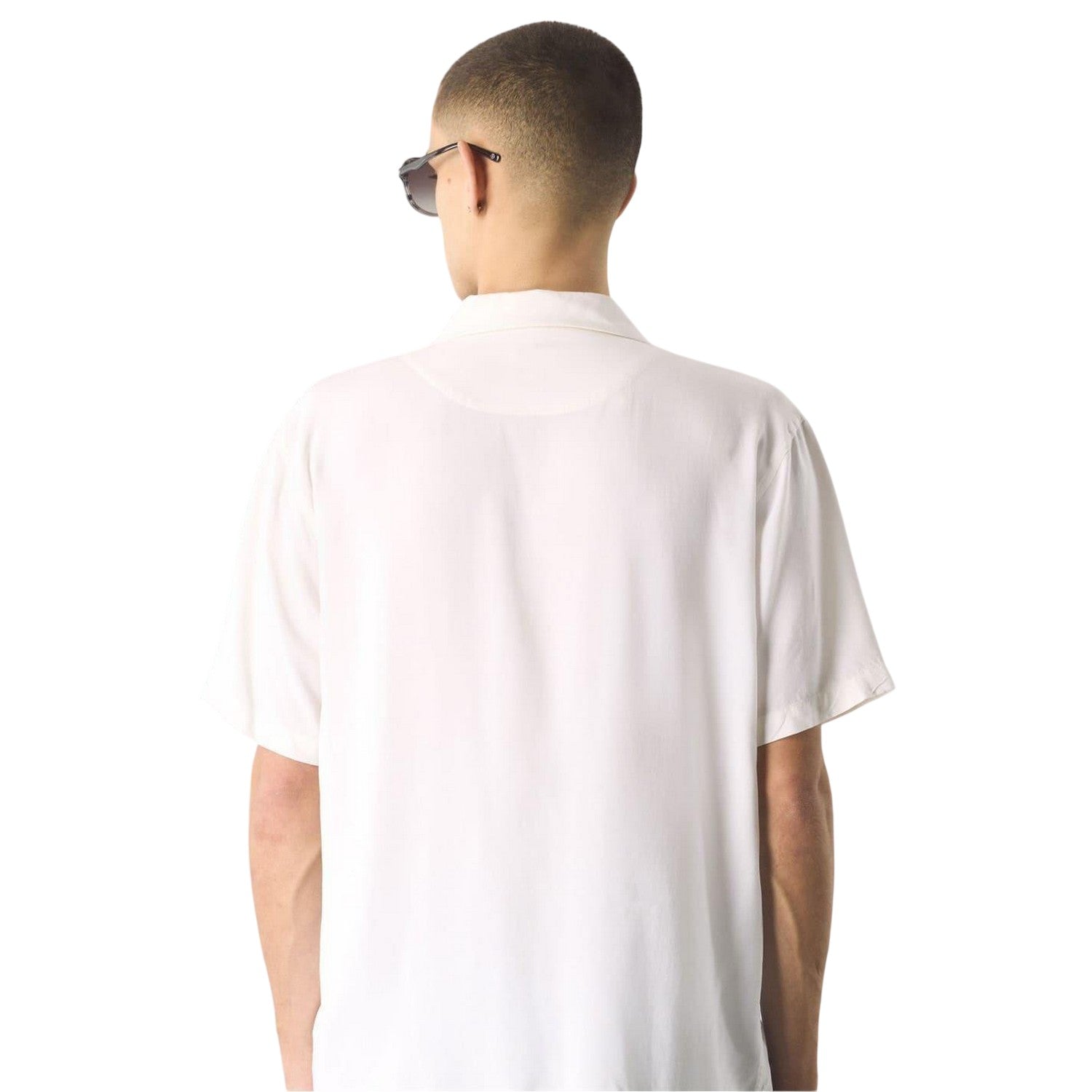 White - Back - Pretty Green Mens Regular Short-Sleeved Shirt