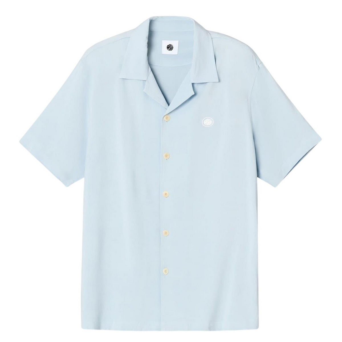 Blue - Front - Pretty Green Mens Regular Short-Sleeved Shirt
