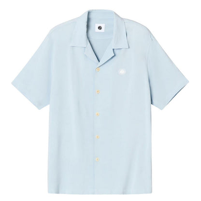 Blue - Front - Pretty Green Mens Regular Short-Sleeved Shirt