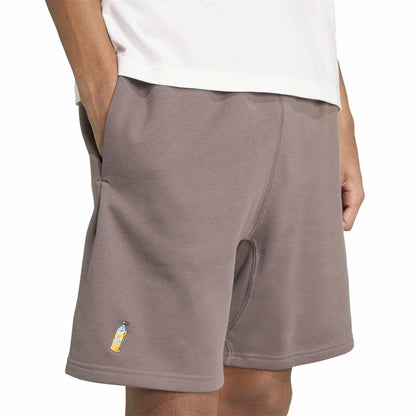 Charcoal - Side - Adidas Mens Fornite French Terry Logo Shorts
