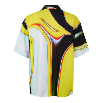 Yellow-Black - Back - Ambush Mens All-Over Print Short-Sleeved Shirt