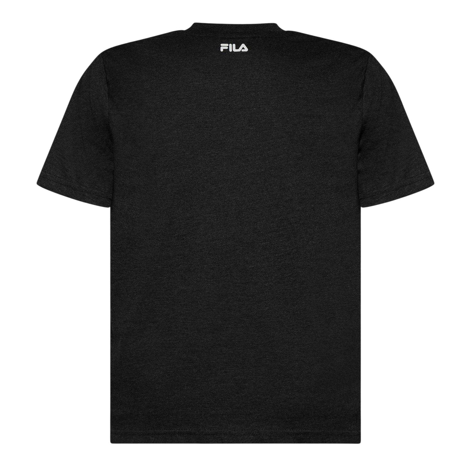 Charcoal Marl Marl - Back - Fila Mens Harrison Logo Cotton T-Shirt
