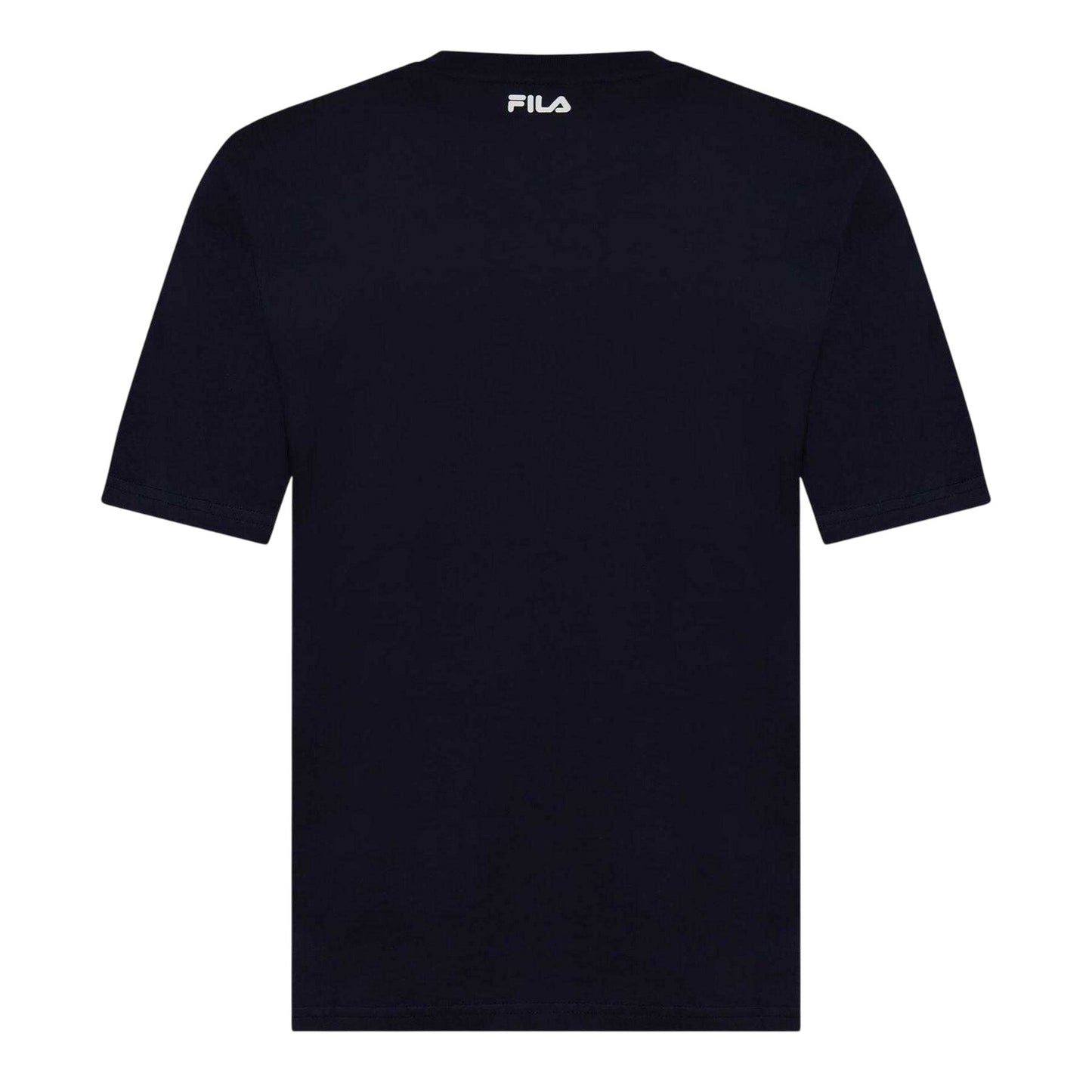 Navy - Back - Fila Mens Harrison Logo Cotton T-Shirt