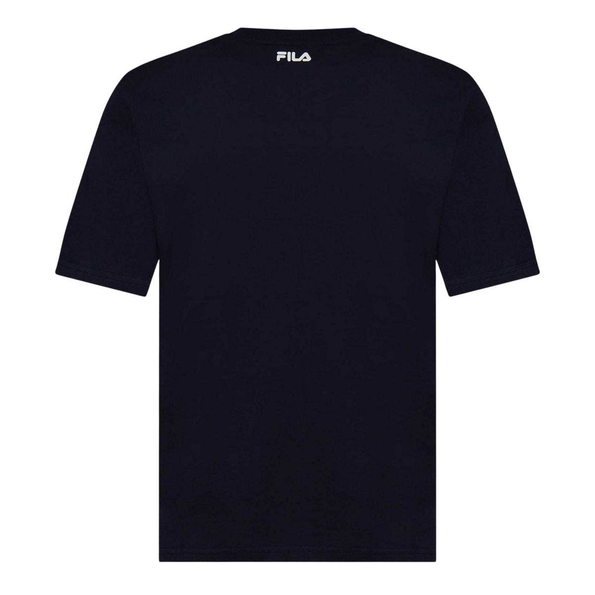 Navy - Back - Fila Mens Harrison Logo Cotton T-Shirt