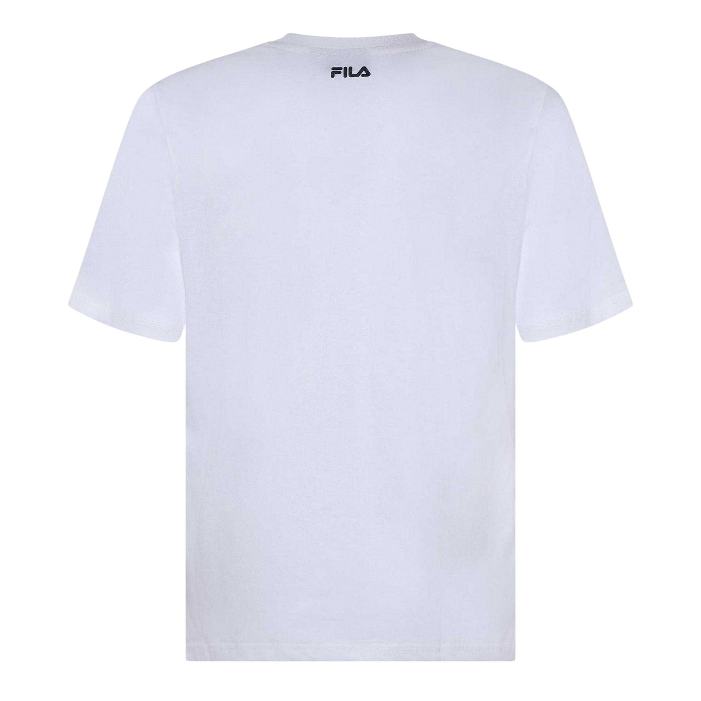 White - Back - Fila Mens Harrison Logo Cotton T-Shirt