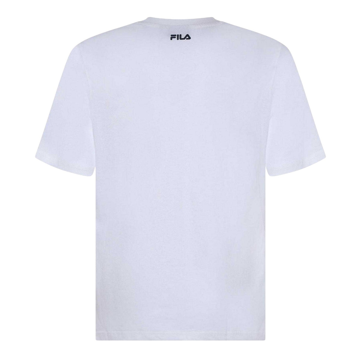 White - Back - Fila Mens Harrison Logo Cotton T-Shirt