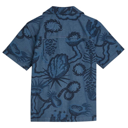Chambray - Back - Scotch Boys Patterned Short-Sleeved Shirt