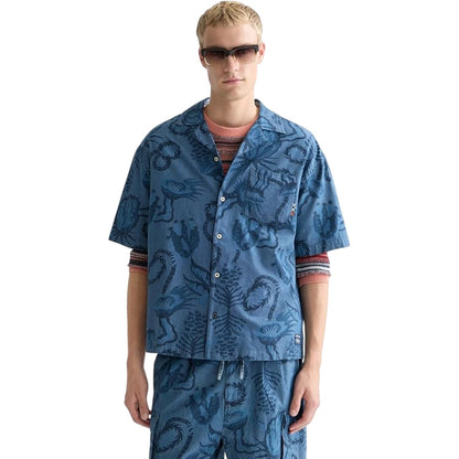 Chambray - Side - Scotch Boys Patterned Short-Sleeved Shirt