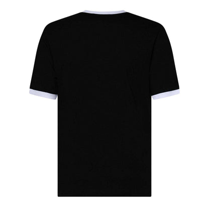 Black-White - Back - Fila Mens Aster Logo Cotton T-Shirt