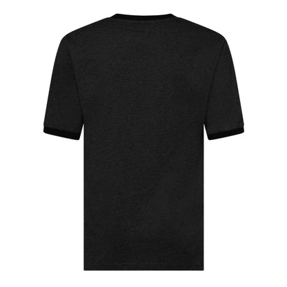 Charcoal Marl - Back - Fila Mens Aster Logo Cotton T-Shirt