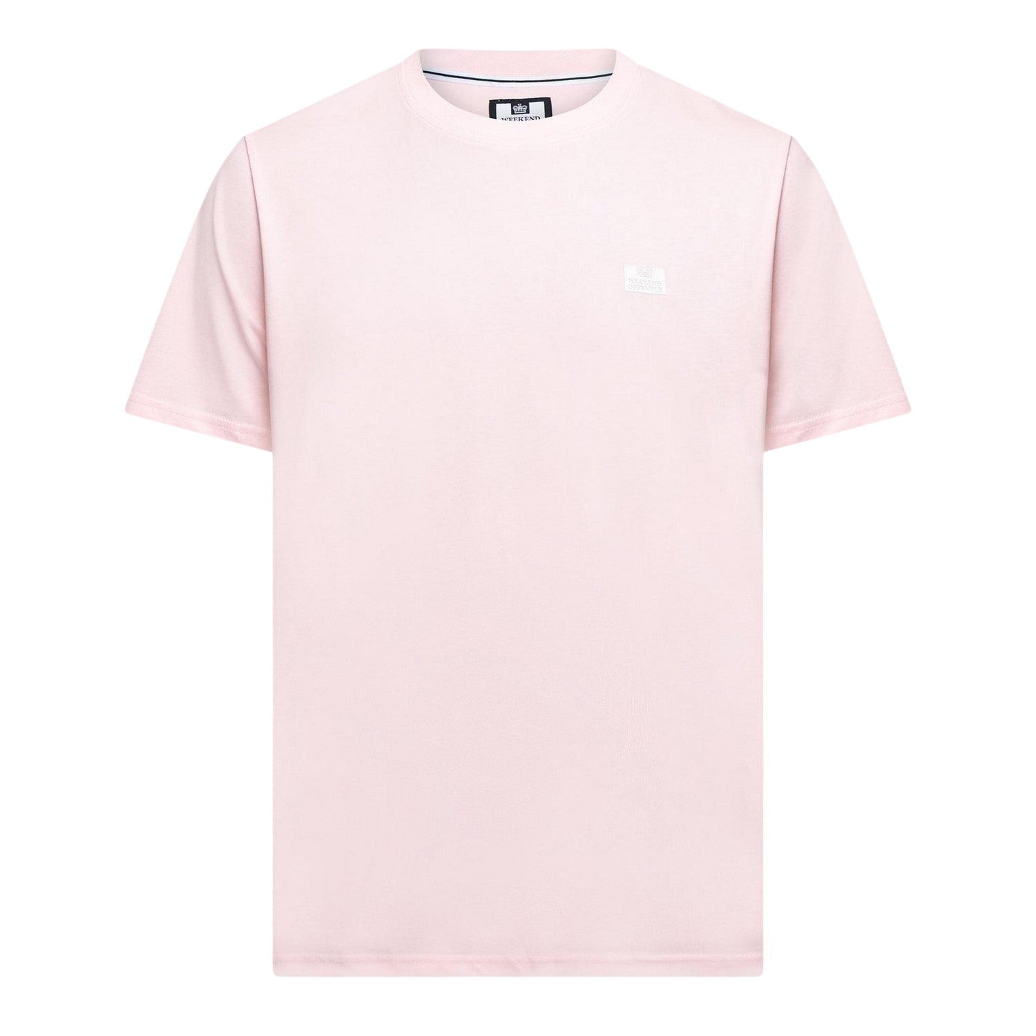 Pale Blush - Front - Weekend Offender Mens Bridgetown Logo T-Shirt