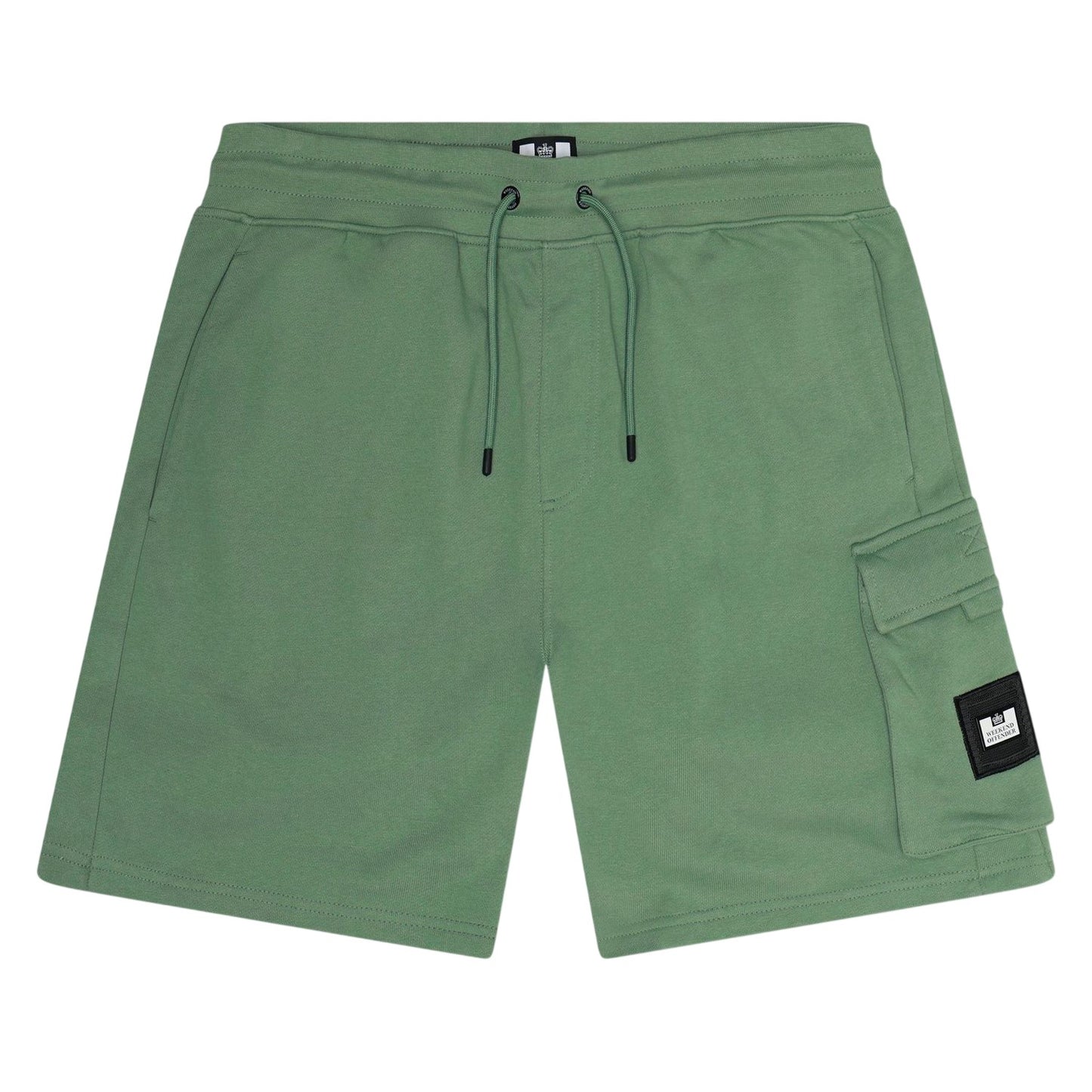 Mid Green - Front - Weekend Offender Mens New Carillo Cotton Shorts
