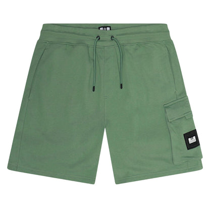 Mid Green - Front - Weekend Offender Mens New Carillo Cotton Shorts