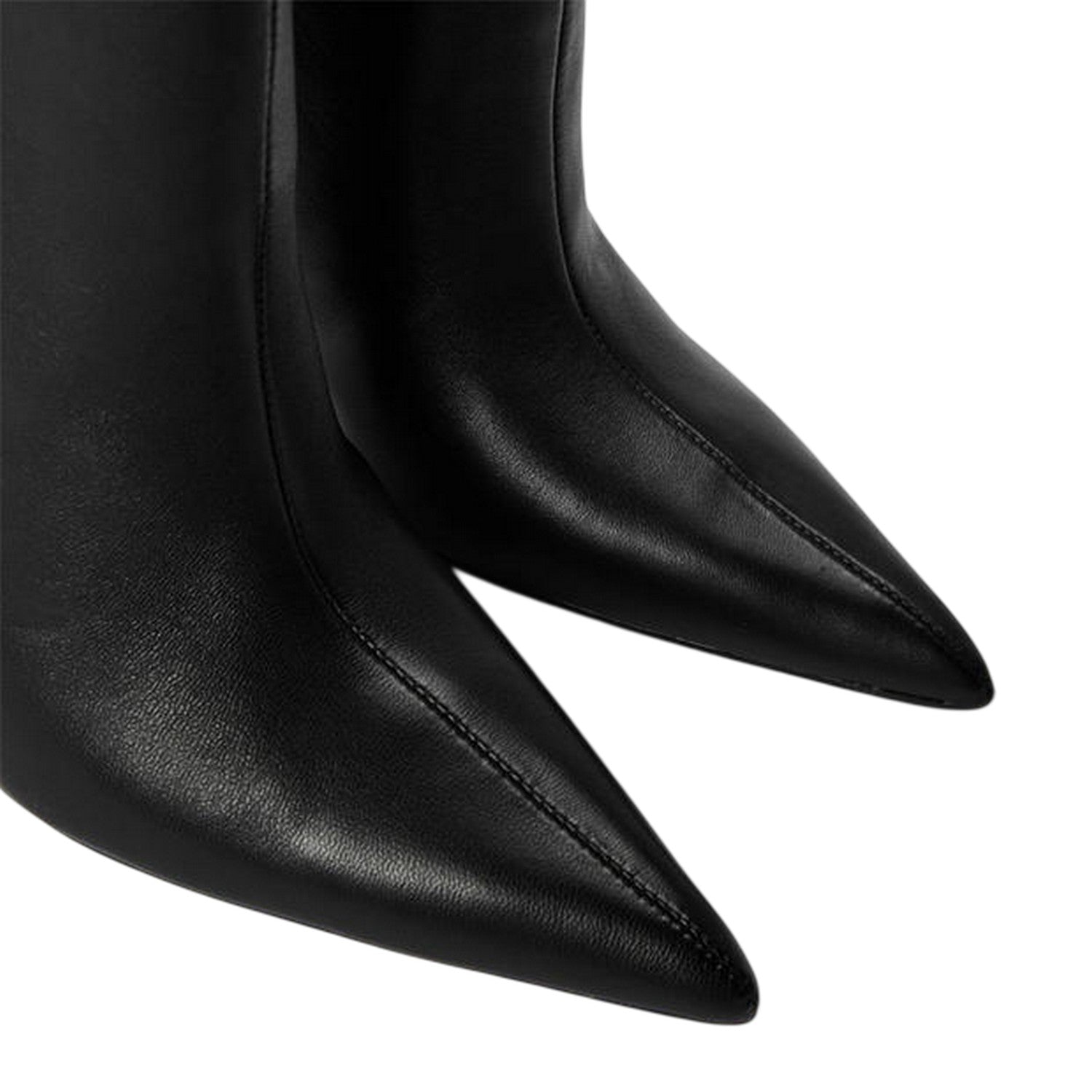 Black - Lifestyle - Steve Madden Womens-Ladies Leather Stiletto Heel Ankle Boots