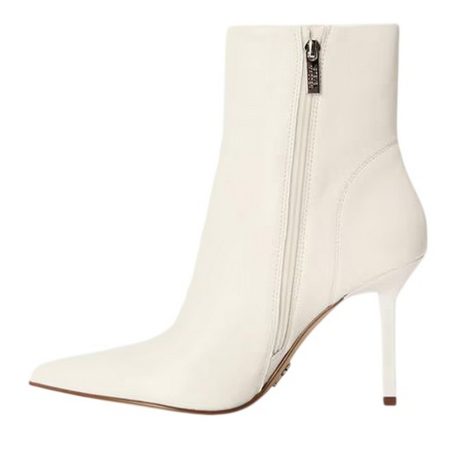 Coconut Milk - Back - Steve Madden Womens-Ladies Lyanna Leather Ankle Boots