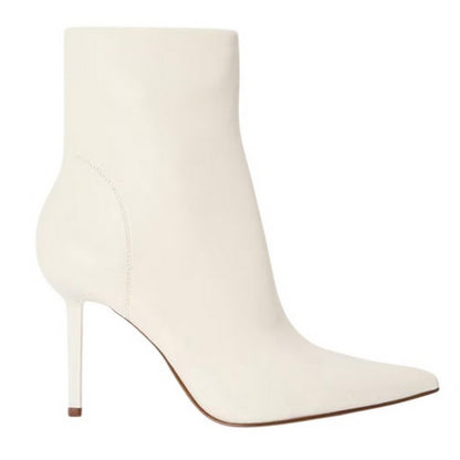 Coconut Milk - Front - Steve Madden Womens-Ladies Lyanna Leather Ankle Boots