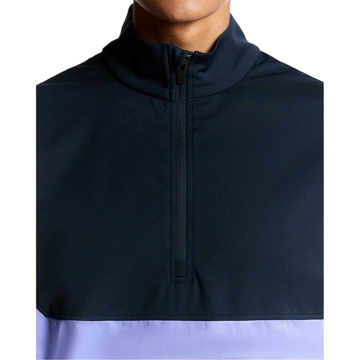 Moonlight Navy - Side - Lyle & Scott Mens Colour Block Half Zip Top