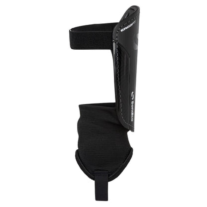 Black-White - Side - Sondico Logo Football Shin & Ankle Guards