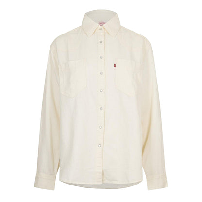 Ecru - Front - Levis Womens-Ladies Overshirt