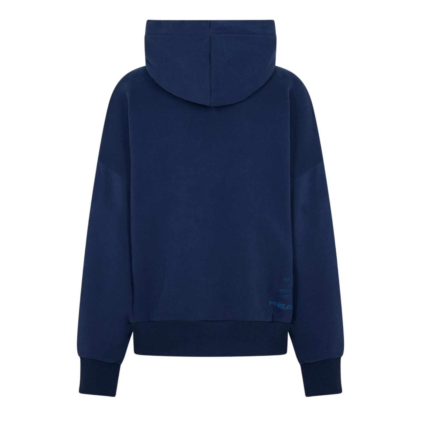Blue - Back - Head Womens-Ladies Motion Plain Hoodie