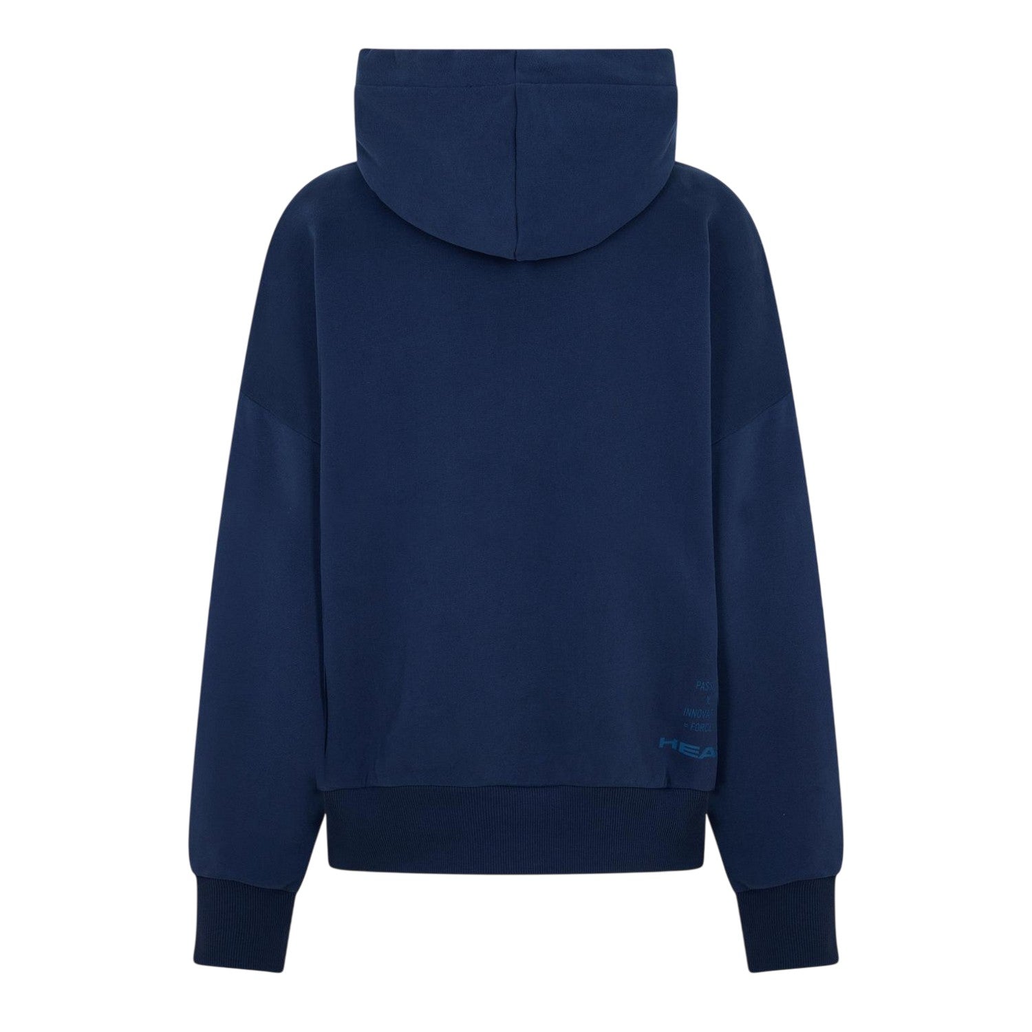 Blue - Back - Head Womens-Ladies Motion Plain Hoodie