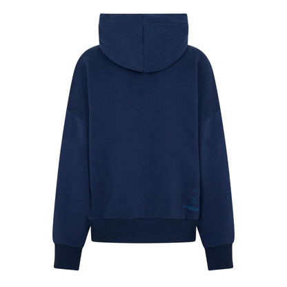 Blue - Back - Head Womens-Ladies Motion Plain Hoodie