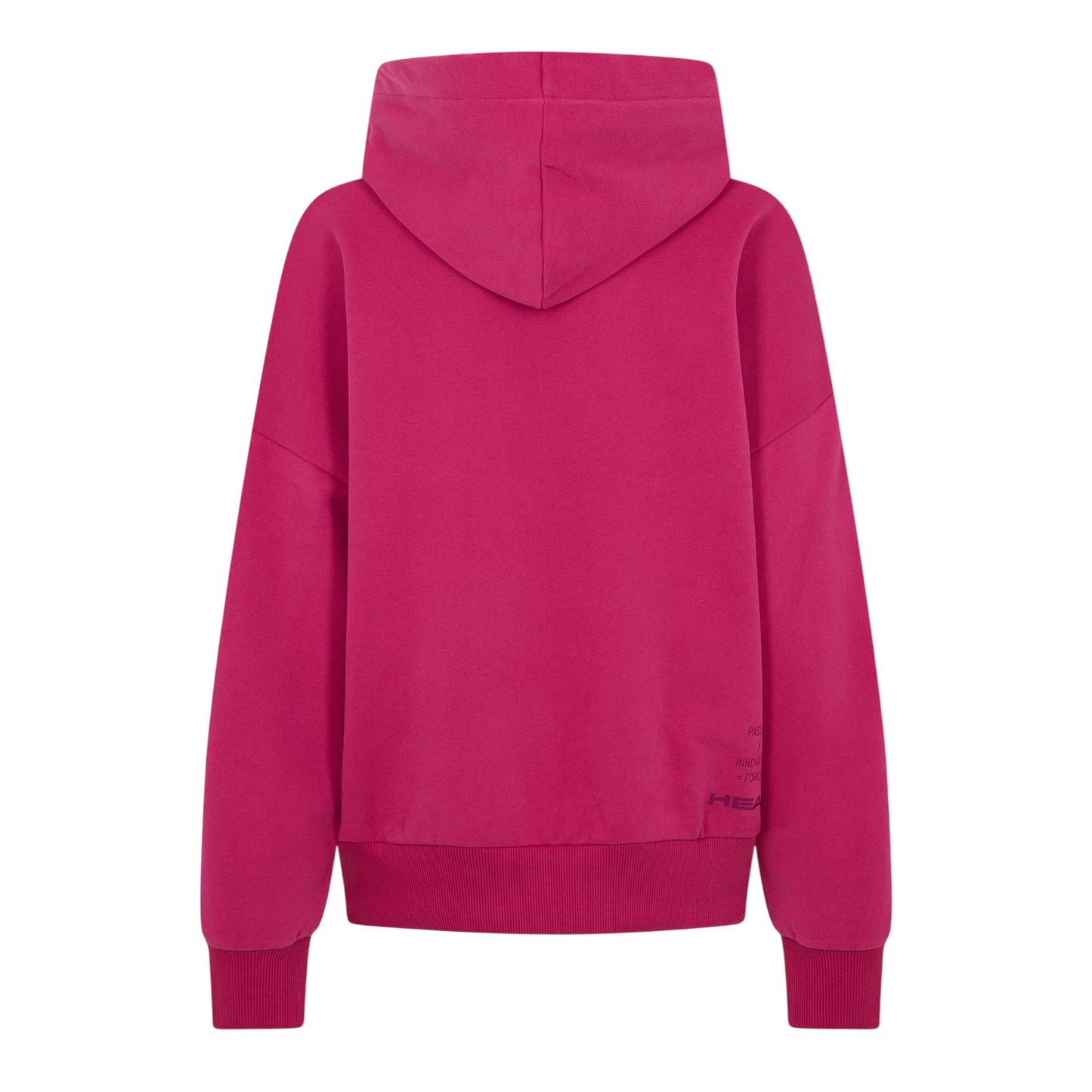 Pink - Back - Head Womens-Ladies Motion Plain Hoodie