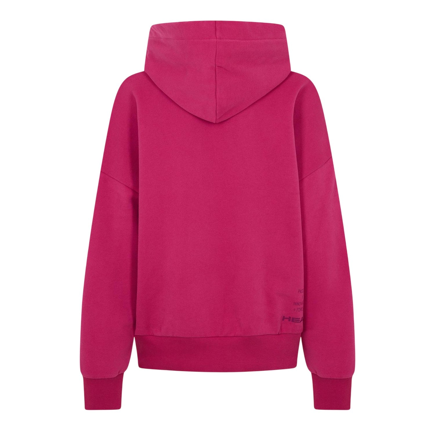 Pink - Back - Head Womens-Ladies Motion Plain Hoodie