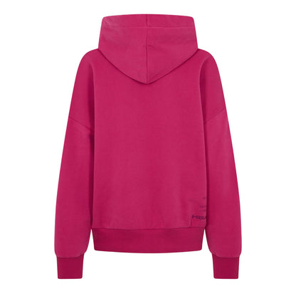 Pink - Back - Head Womens-Ladies Motion Plain Hoodie