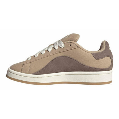 Beige - Side - Adidas Womens-Ladies Campus 00s Leather Trainers