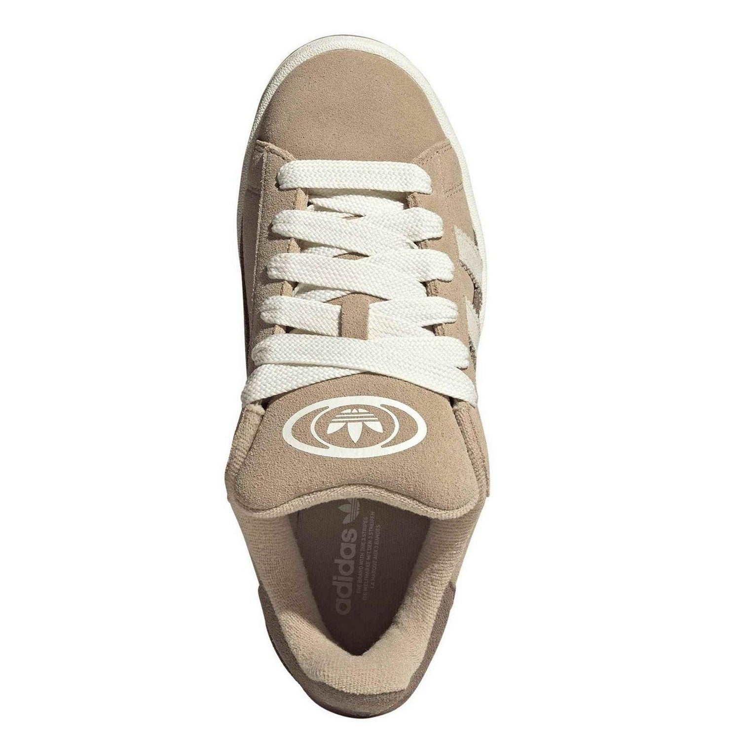 Beige - Lifestyle - Adidas Womens-Ladies Campus 00s Leather Trainers