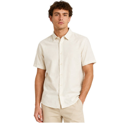 White - Side - Jack And Jones Mens Plain Shirt