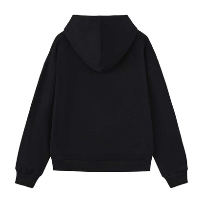 Black-Yellow - Back - Batman Boys Logo Fleece Lined Hoodie