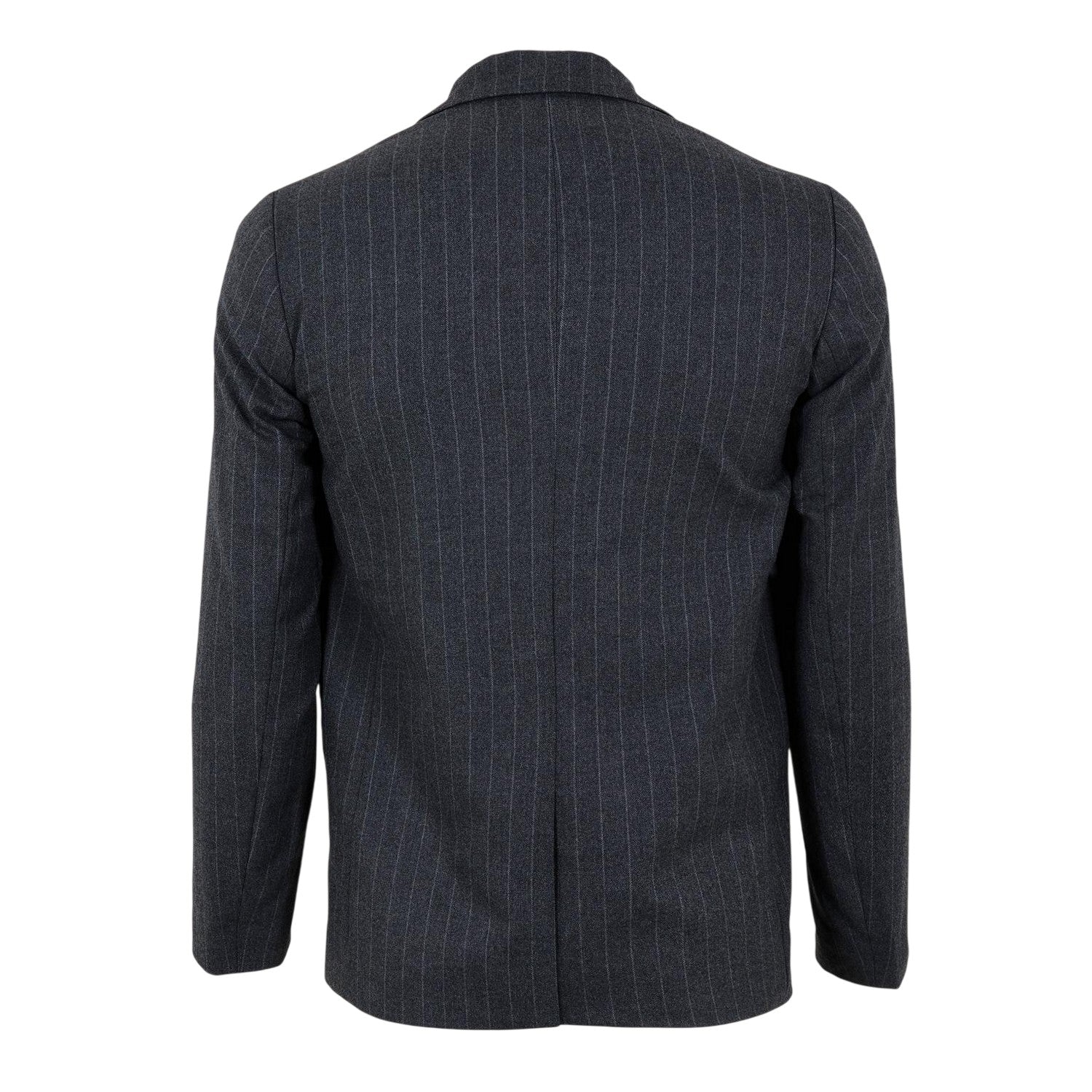 Grey Melange - Back - JJXX Womens-Ladies Mary Stripe Single-Breasted Blazer
