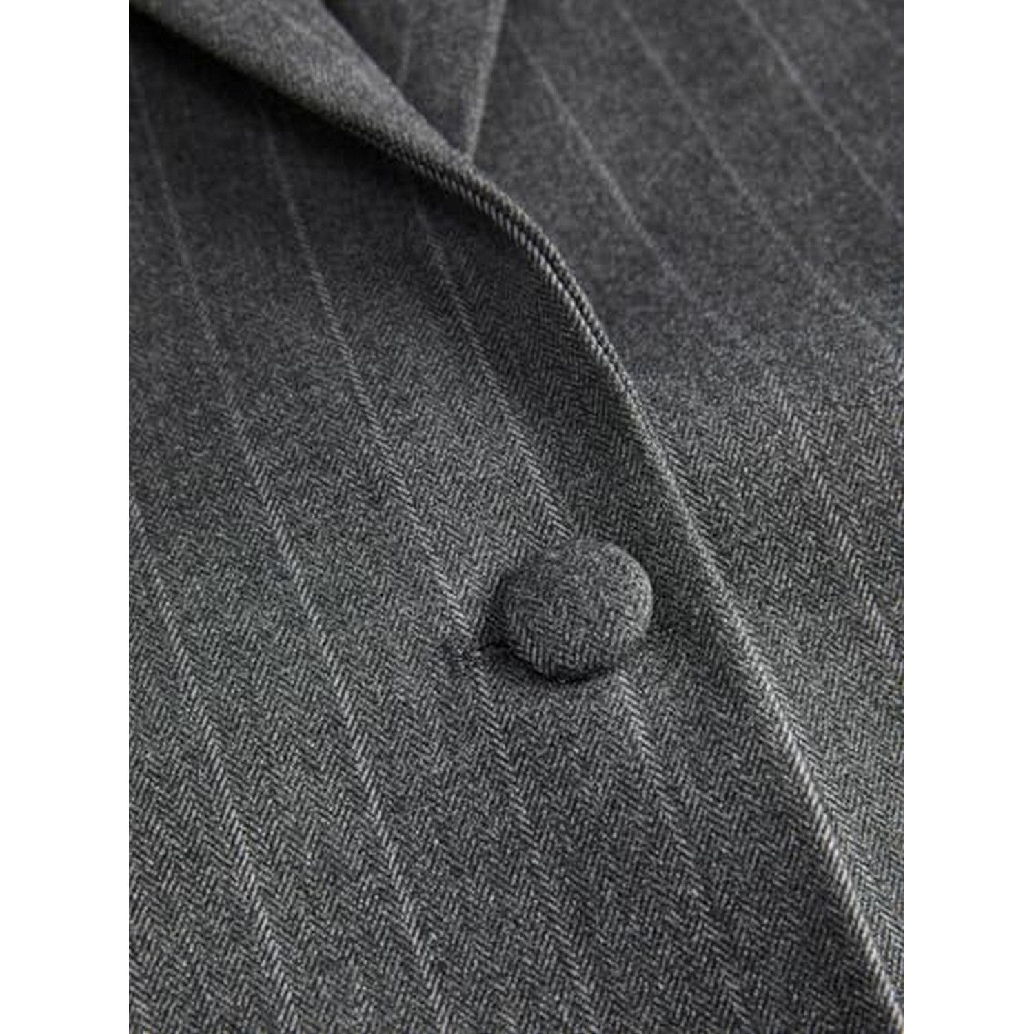 Grey Melange - Side - JJXX Womens-Ladies Mary Stripe Single-Breasted Blazer