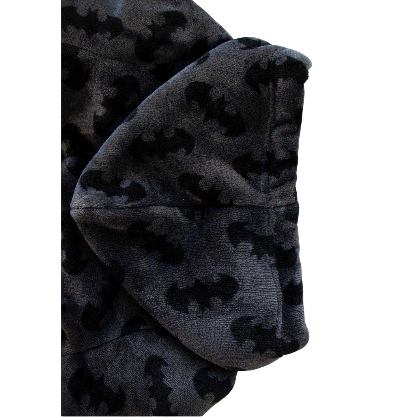 Black-Yellow - Lifestyle - Batman Childrens-Kids Sherpa Fleece Dressing Gown