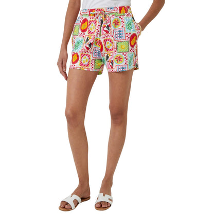 Black-Multicoloured - Lifestyle - Threadbare Womens-Ladies Eiren Regular Shorts (Pack of 2)