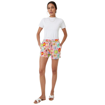 Black-Multicoloured - Pack Shot - Threadbare Womens-Ladies Eiren Regular Shorts (Pack of 2)