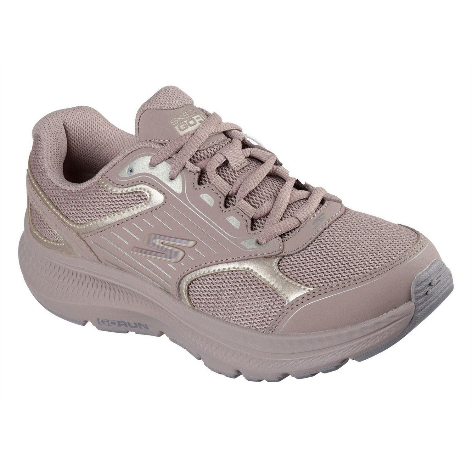 Light Brown - Pack Shot - Skechers Womens-Ladies Go Run Consistent 2.0 Advantage Leather Trainers