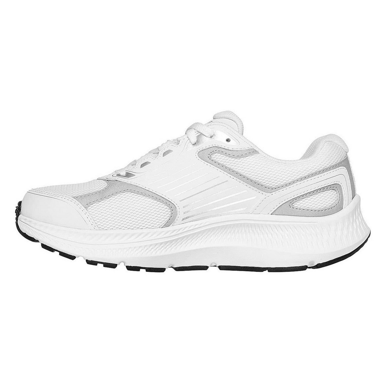 White-Silver - Back - Skechers Womens-Ladies Go Run Consistent 2.0 Advantage Leather Trainers