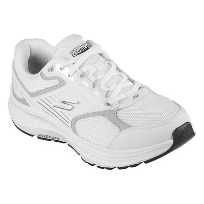White-Silver - Side - Skechers Womens-Ladies Go Run Consistent 2.0 Advantage Leather Trainers
