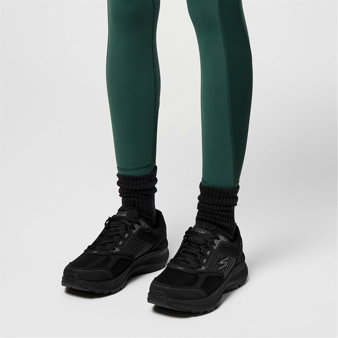 Triple Black - Back - Skechers Womens-Ladies Go Run Consistent 2.0 Advantage Leather Trainers