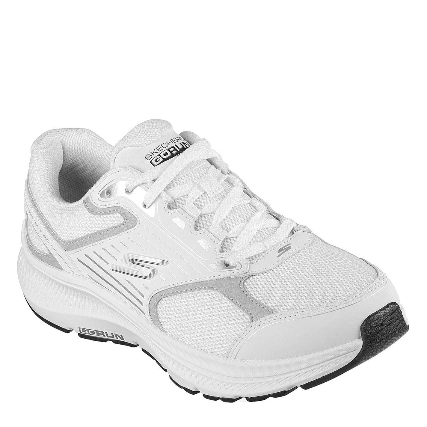 White - Front - Skechers Womens-Ladies Go Run Consistent 2.0 Advantage Leather Trainers