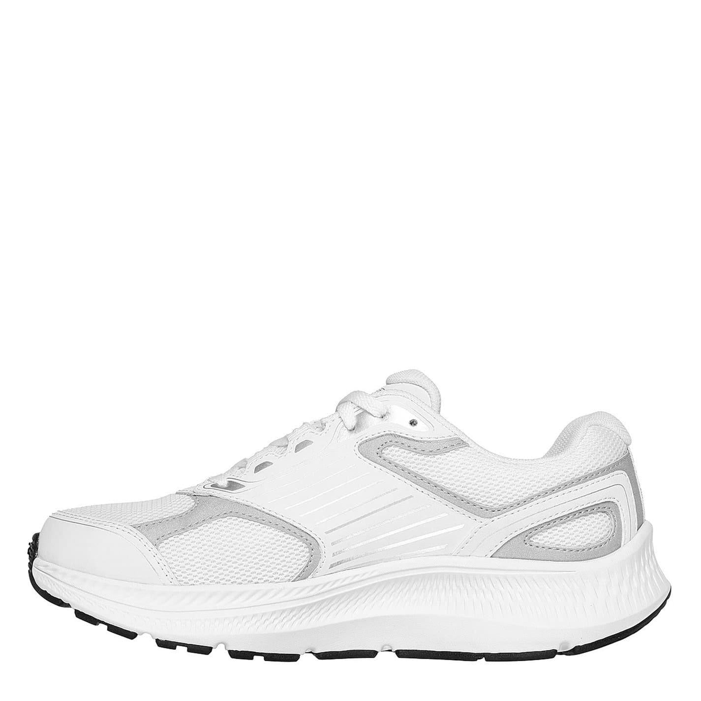 White - Side - Skechers Womens-Ladies Go Run Consistent 2.0 Advantage Leather Trainers
