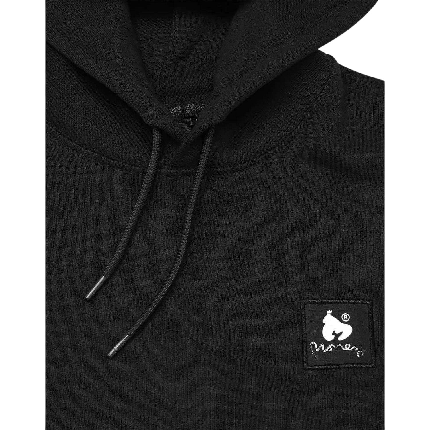 Black - Side - Money Mens Combo Patch Hoodie
