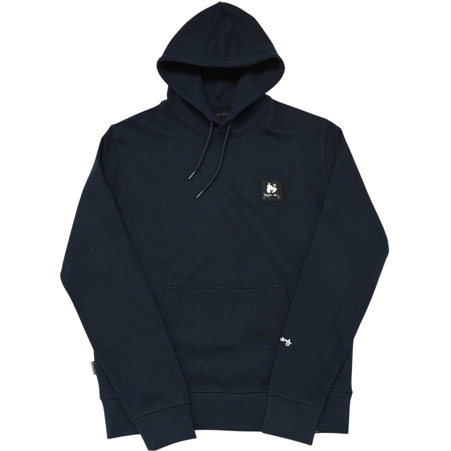 Navy - Front - Money Mens Combo Patch Hoodie