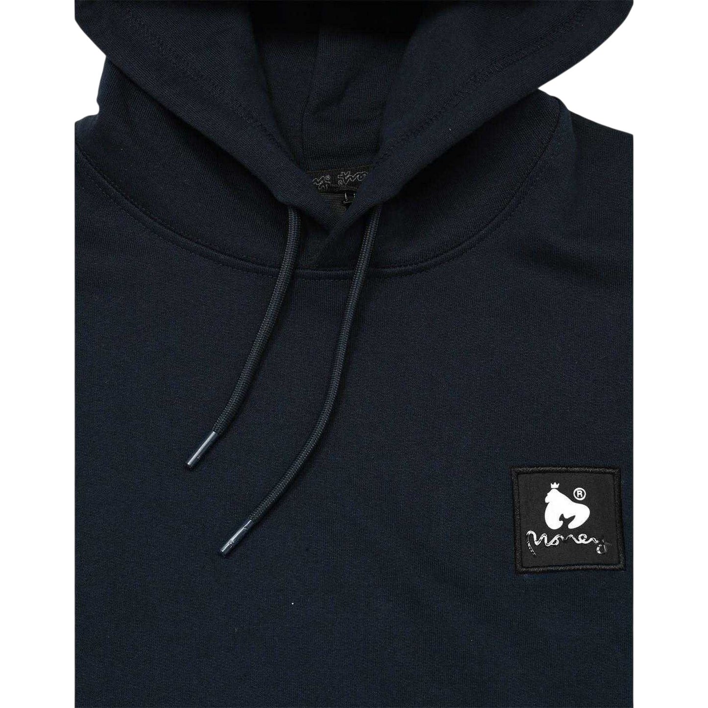 Navy - Side - Money Mens Combo Patch Hoodie