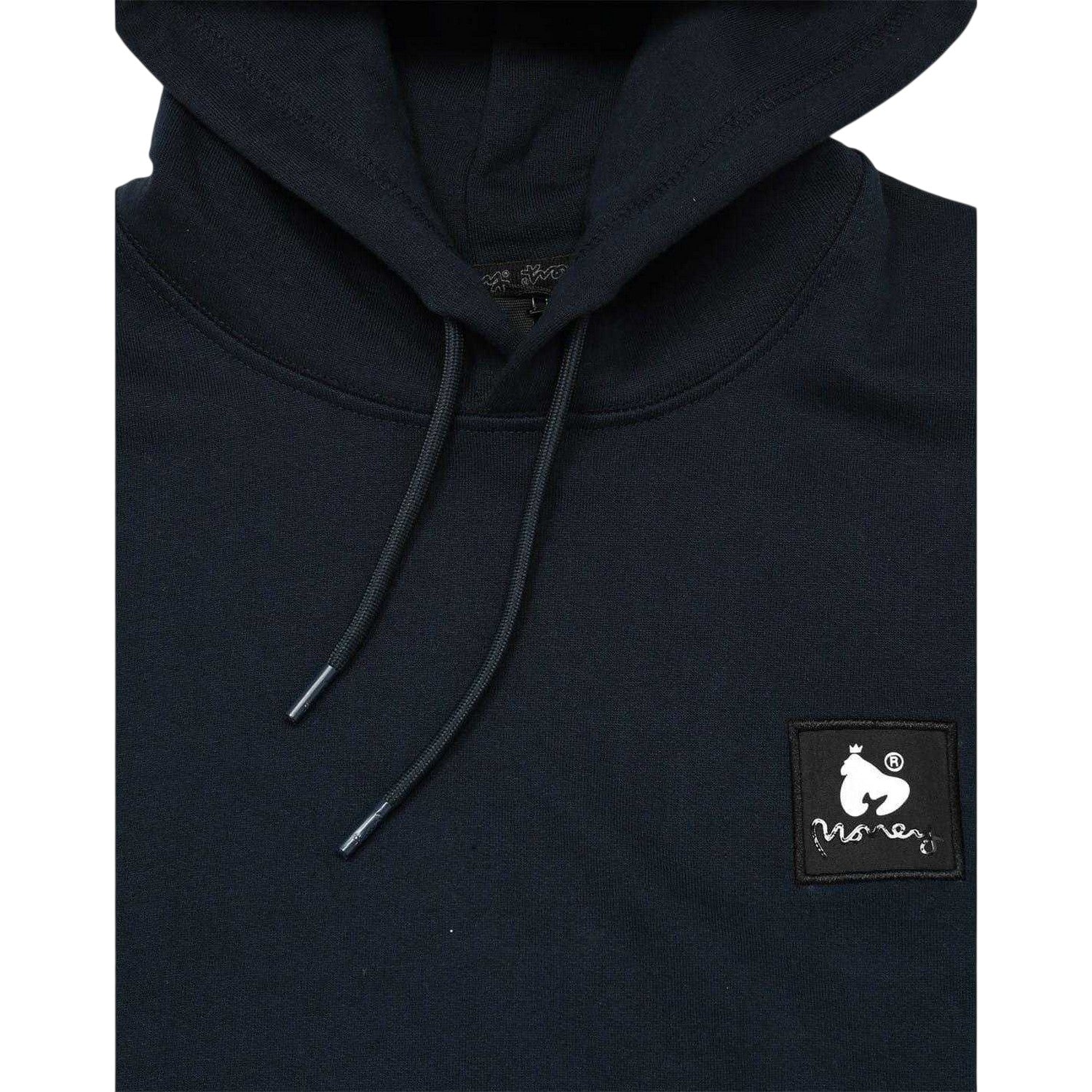 Navy - Side - Money Mens Combo Patch Hoodie