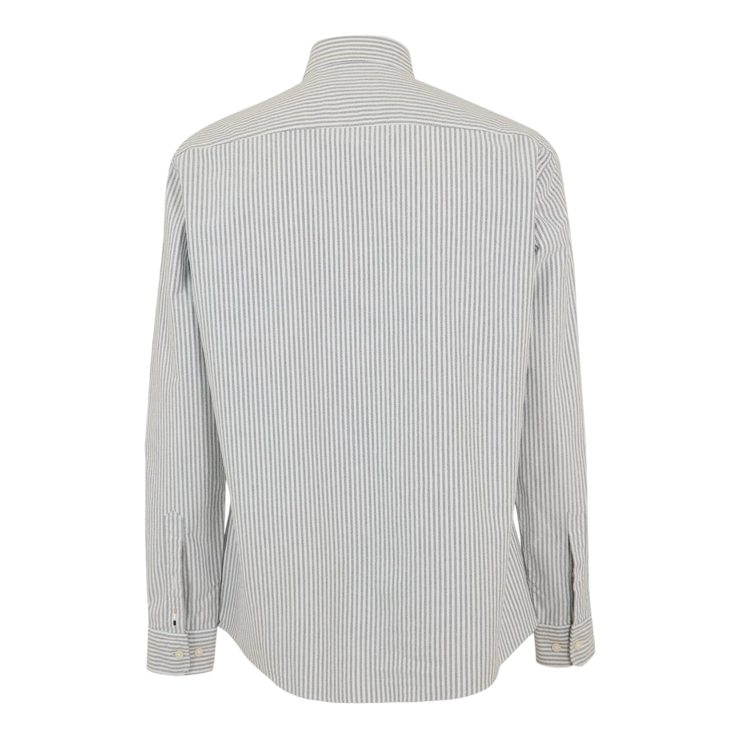 Dark Blue-Grey - Back - Boss Mens H-Roan Oxford Shirt